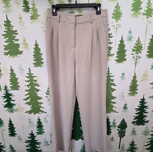 Christian Lacroix Tan Pleated Wide Leg Pants